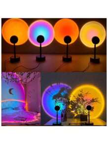 Luminária Projeção Pôr do Sol LED com Tripé - Luz Mágica e Atmosférica, Envio Imediato