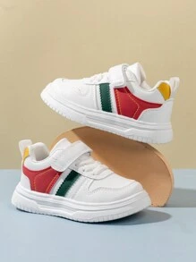 1 双婴儿休闲鞋，复古经典简约风格，轻便防滑，适合春、夏、秋、冬 - 白色 - 查看 1