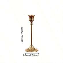 1/3/6/12pcs Vintage Elegant Metal & Aluminum Desktop Candle Holders, Suitable For Wedding Anniversary, Home & Hotel Decor, Seasonal & Holiday Tabletop Decor (Candles Not Included)