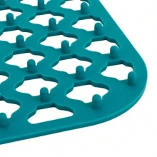 kangten 2PCS Quadratische Spülbeckenmatte Spülbeckenschutzmatte Silikon isolierte - Grün - Übersicht 4