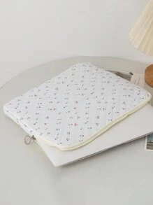 1 Stück Laptoptasche mit Kirsch-Muster Muster, handgehaltene tragbare Computertasche für iPad, Laptoptasche mit Reißverschluss, tragbare Computertasche für 11/13/15 Zoll, iPad-Tasche, Geschenk für Lehrer, täglicher Lehrerbedarf, Lehrertasche, Hochschulbedarf, Schulanfang Grundausstattung, Laptop-Tasche für das Klassenzimmer für MacBook, ASUS Tablet, stoßfeste Hülle 9-11 Zoll kompatibel mit iPad Air 4 5 Pro 11 Mini 5 6