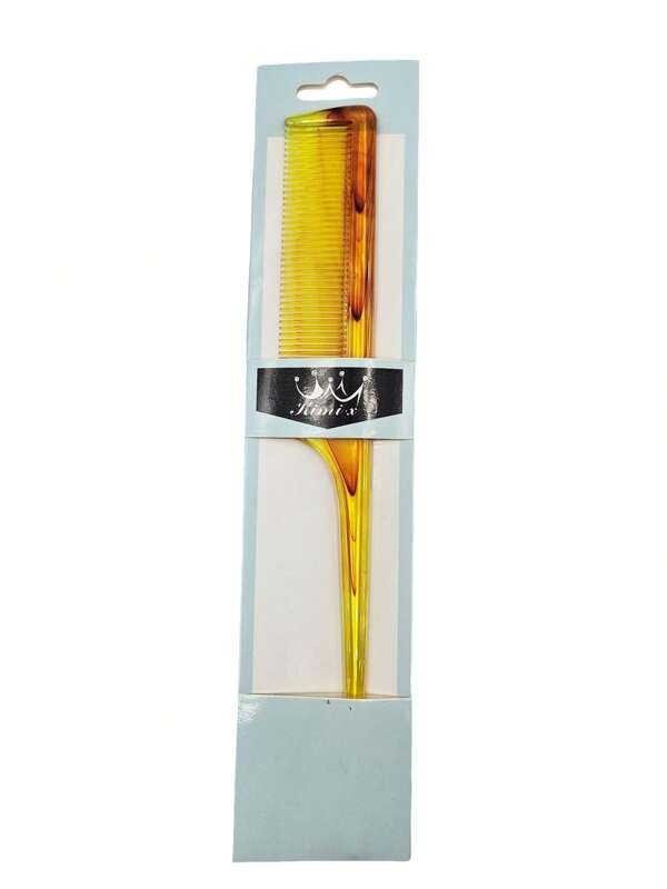 Pettine in plastica antitstatica speciale per uso domestico per capelli da donna, pettine con denti fitti, pettine in ambra, pettine lungo per capelli densi, pettine, spazzola, accessori per capelli, articoli e accessori per barbiere, salone di bellezza, articoli essenziali da viaggio
