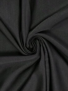 Women Muslim Swimwear Islamic Modest Swimsuit 3 Pieces Full Cover Hijab Long Sleeve Burkini Top Dress + Pants - Black - View 12