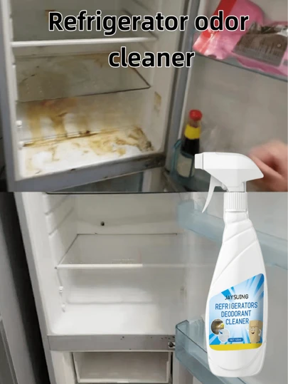 JAYSUING 冰箱除臭清洁剂，防止结霜，深度清除顽固污渍和异味，适用于冰箱、烤箱和微波炉