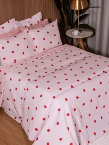 Standard Double Sheet Set Without Elastic With Minimalist Pillowcases 150 Thread Count - 3 Pieces - 瓢蟲 - 查看 3
