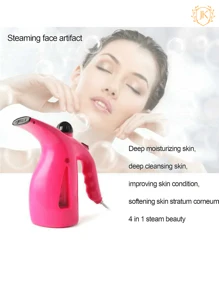 JK Planchas de vaporizador portátil para ropa y humidificador de Vapor para Facial - Tipo de Enchufe A USA (110-127V) - Ver 4