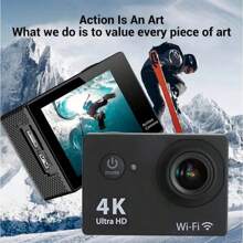 4K Action Camera Sport Video Underwater Waterproof Camera Wifi Remote For Go Pro - 黑色 - 查看 6