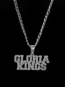 Colar Personalizado com Pingente Gravado em Aço Inoxidável de Alta Qualidade com Texto Personalizado Fosco - Nome em Inglês Personalizado, Adequado para Uso Diário ou Brinde, Presente Perfeito para o Dia dos Namorados, Adequado para Ela, Família e Amigos