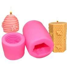 1pc 3D Bee Hive Molds, For Wax Candles, Soap, Bath Bombs, Plaster Crafts