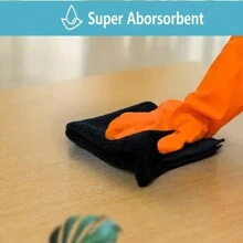 20 Pcs Dish Cloth Set, Microfiber Rag, Kitchen Scouring Pad, Multi-Purpose Car Cleaning Rag - Black - View 4