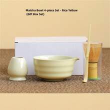 4-Piece Ceramic Matcha Bowl Set: Matcha Bowl, Matcha Whisk, Matcha Whisk Stand, Imitation Song Dynasty Tea Accessories - Multicolor - View 7