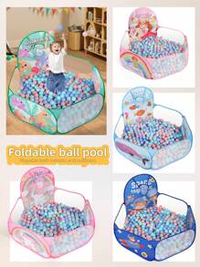 1pc Children's Fabric Ball Pit, Large Capacity Foldable Portable One-Click Storage, Indoor Fun Interactive Playhouse Tent Toy For Toddlers, Boys & Girls, Halloween, Thanksgiving, Birthday Gift, Daycare, Christmas Party (Balls Not Included)