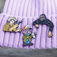 1/2/3/4/6PCS Golf Cap Clip Z Prostym Metalowym Nowym Pinem Z Kreskówki, Zabawna Dekoracyjna Pin, Odznaka Czapki Golfowej, Dekoracja Czapki Baseballowej, Kreatywne I Modne Litery, Prezent Dla Przyjaciela - Wielokolorowe - Zobacz 15