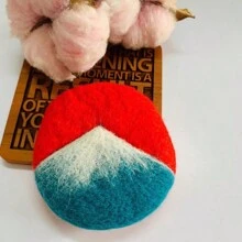 1 套羊毛毡羊杯垫手工套件，适合初学者，缓解压力的材料包，适合所有季节的创意礼物，适合情侣、家人和朋友的 DIY 礼物