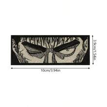 1 件装动漫眼睛刺绣贴布 - 熨烫/缝制服装、背包和帽子贴花、DIY 时尚配饰 - 彩色 - 查看 2