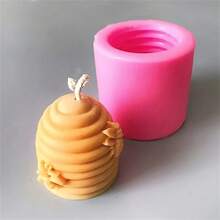 1pc 3D Bee Hive Molds, For Wax Candles, Soap, Bath Bombs, Plaster Crafts
