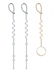 3 paquetes de correas de silicona para juguetes para bebés, cadenas de chupete de silicona elásticas, correas ajustables para biberones de bebé, se aplican a asiento de coche, juguetes de dentición, trona, accesorios de cochecito