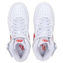 Nike Zapatillas deportivas casuales ligeras de media caña AIR FORCE 1 MID EASYON (GS) FN1193-106 - blanco/rojo oscuro claro - Ver 4