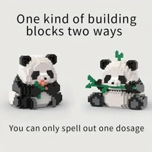 1 Kreative Panda Block - 2-in-1 Spielblock - Geschenk für Feiertage und Geburtstage - Dekoration für den Bürotisch, stressabbauendes Spielzeug - Bürodekoration, Geschenk zu Halloween, Thanksgiving, Weihnachten - Universelles Partygeschenk für Männer und Frauen - Verschiedenfarbig - Übersicht 13