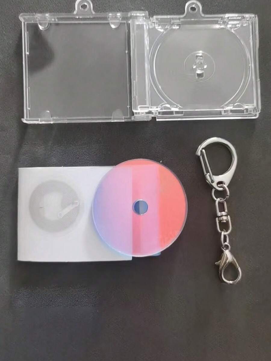1pc Mini CD Box Album Record Pendant Keychain,Diy Acrylic Keychains ...