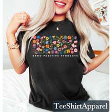 Camisetas de afirmación positiva, Camiseta "Sé Amable", Camiseta de mentalidad de crecimiento de talla grande para mujer, Camiseta gráfica linda de manga corta, Camisetas casuales a juego de manga corta, Camisetas de regalo - Negro - Ver 1