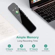 8G Digital Voice Recorder Dictaphone Audio MP3 Player Sound Recording Device