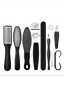 10pcs/Set Complete Pedicure Tool Kit, Comprehensive Set Covers All Foot Care Needs, Including Callus Remover And Foot File - Multicolor - View 1