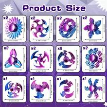 Random 20 Pack High Speed Hand Fidget Spinners For Adults , Fingertip Pack, Fidgets Toy, Party Favors Birthday Gifts Goodie Bag Stuffers Classroom Prizes