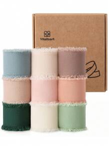 Chiffon-Seidenband gemischte Farbband-Set, handgemachtes Chiffon-Band für Geschenkverpackung, DIY-Handwerken, Hochzeitseinladungen, Partydekorationen, Brautschmuck, Ballonbänder, Haar, Blumenfloristik, Heimdekoration, Valentinstag-Dekoration, Blumenverpackung, Hochzeitsdekoration, Hochzeitssaison