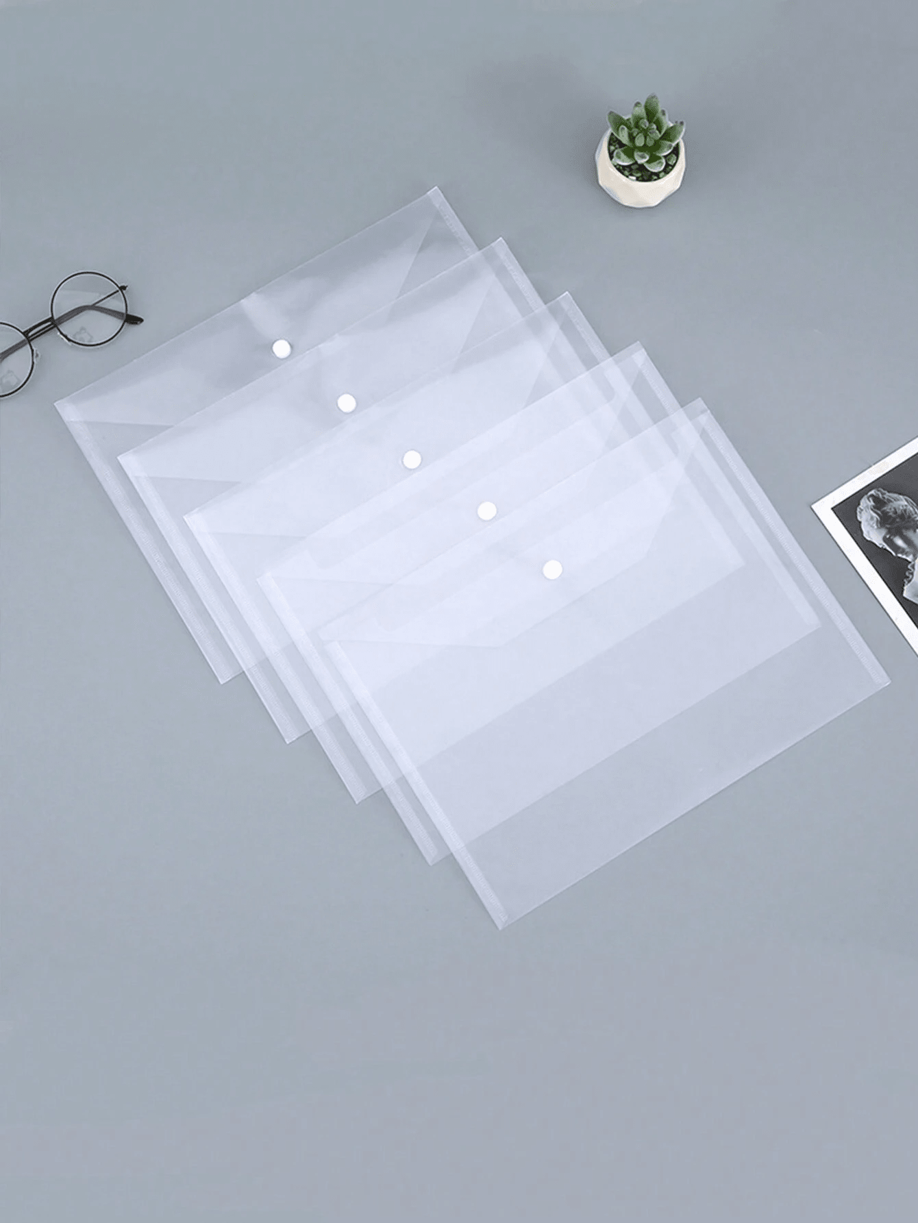 Sobres De Plastico 24 PCS Carpetas Plastico A5 Con Broche De Presión -  Carpeta Sobre Plástica A5 Con Bolsillos Transparente - Carpeta Fundas  Plastico A5 Para Oficina, La Escuela Y El Hogar Carpeta A5, image size:1340x1785