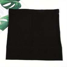 2pcs Women's Soft & Lightweight Tubular Plain Colored Bandana Beanie Hats