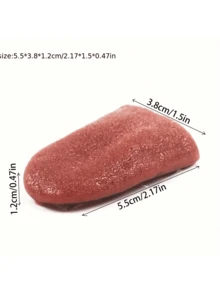 1pc Funny Fake Simulation Magic Realistic Fake Tongue Rubber Tongue Toy, Halloween Joke Prank Gift.A Halloween Trick