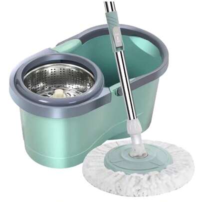 YUQING.FC Trapeador Giratorio Con Cubeta Spin Mágico Microfibra Mop 40CM O 45CM
