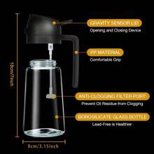 16oz Oil Dispenser For Cooking,2 In 1 Olive Oil Dispenser Bottle For Kitchen,470ML Oil Sprayer For BBQ,Salad,Air Fryer,Party