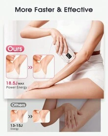 Hair Removal Laser Device With Cooling System For Women And Men,IPL Hair Removal, Upgraded To 999,900 Flashes Permanent At Home Epilation Painless Cleared For Armpits Bikini Legs Whole Body,Best Gift For Your Lover, Friends, Families - 美規A型插(110-127V) - 查看 3