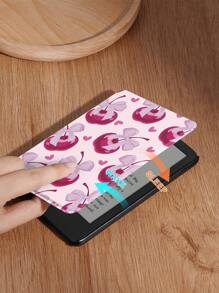 Ayotu 1 pieza Funda con lazo y cereza compatible con Kindle, compatible con Kindle Paperwhite generación 11 2021/Kindle (generación 11-lanzamiento 2024), compatible con la nueva funda Kindle Paperwhite 2024 de 7" (generación 12) con activación/suspensión automática - Multicolor - Ver 5
