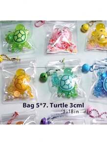 2/10pcs. Turtle Resin Pendant Glow-In-The-Dark Turtle Popular Blind Bag Resin Pendant Turtle Bag Key Chain Couple