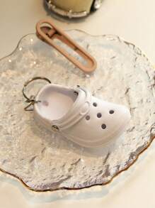 1pc Cute Mini Shoe-Shape Keychains,Slipper Keychains,Beach Hole Shoes Key Chains For DIY Backpack,Valentine's Day Gifts - Multicolor - View 8