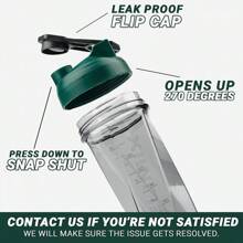 HELIMIX 2.0 Vortex Blender Shaker Bottle Holds Upto 28oz |   No Blending Ball Or Whisk |   USA Made |   Portable Pre Workout Whey Protein Drink Shaker Cup |   Mixes Cocktails Smoothies Shakes |   Top Rack - Evergreen - 查看 6