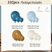 102/134pcs Western Style Cowboy Style Balloon Wreath Arch Game, Featuring Latex Balloons Printed With Cows, Nude In Shades Of Green Grey And Brown, And Aluminum Foil Decorations. This Game Is Designed For Farm And Animal Themed Birthday Parties And Party Decor Items