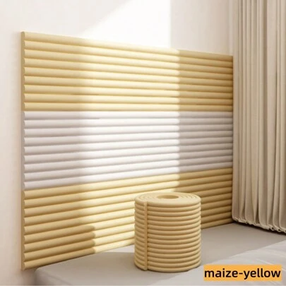 1 卷护角条，自粘式护角条 -7.87 英寸 * 78.74 英寸，软橡胶防撞边缘保护条，用于家具、墙角和楼梯扩展保护的胶带，用于家居装饰的 3D 墙板