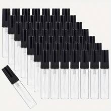 50PCS 5ML Mini Fine Mist Glass Spray Bottle Empty Travel Atomiser Spray Bottles For Perfume Toiletries Liquid Cosmetics