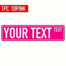 Señal de calle metálica personalizable, placa de estilo clásico con nombre o información personalizada, 16x4 pulgadas, montaje universal, sin necesidad de electricidad, apta para uso interior y exterior, disponible en varios colores - multicolor - Ver 12