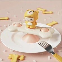 1pc Cute Cartoon Suction Cup Toy, Children's Educational Rattle Spinning Top Bath Toy, Perfect Gift For Boys And Girls, Christmas, Halloween, Thanksgiving (Random Color Accessories)