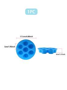 Silikonowa forma do pieczenia ciasta z 7 wnękami, nieprzywierająca, idealna do mini ciast i muffinek, idealna do piekarnika i frytkownicy, niezbędny gadżet kuchenny