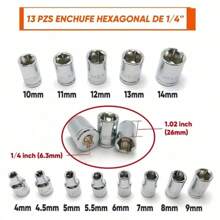 46 Piezas Kits de reparación de automóviles, juegos de llaves de trinquete, herramientas combinadas de reparación de automóviles - Plateado - Ver 8