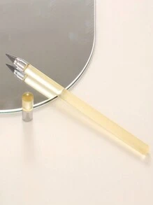 1 pieza Lápiz transparente de acrílico con mango duradero, irrompible, sin necesidad de afilar, para dibujar y escribir, suministro para estudiantes, de regreso a la escuela