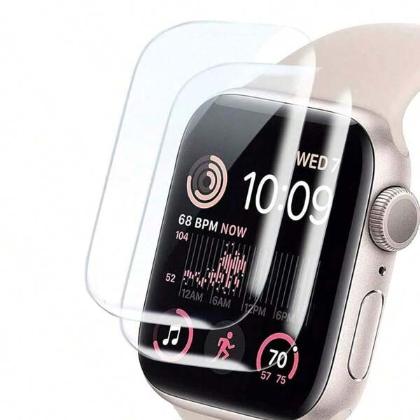 2 pezzi di Pellicola protettiva per schermo ad alta definizione e copertura totale senza bolle per Apple Watch Series 10 da 46mm