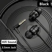 KZ Metal Hifi Wired Earphones 3.5mm AUX Connector With HD Mic Gaming Music Sport Headphones Bass Surround Sound Headsets L Bending 90 Degrees IN-Ear Earbuds