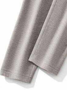 2pcs/Set Snug Fit Children Sleepwear Pajamas, Solid Color Warm Basic Wear-Out Suits, Fashionable For Autumn/Winter